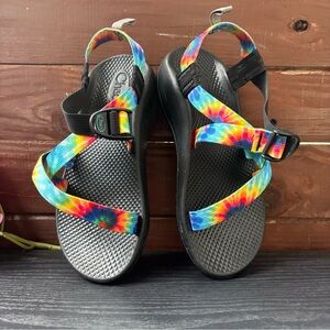 Chaco Black and Red Sandals Comfortable Stylish Footwear